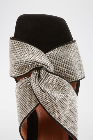 Leren Sandalen met Hak -  Zwart