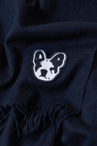 Wollen Sjaal - Marineblauw