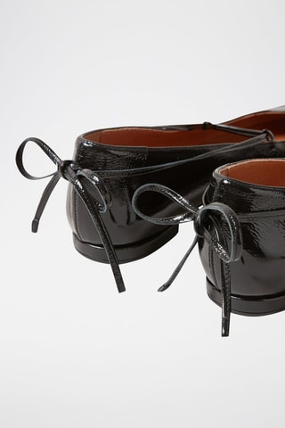 Lakleren Ballerina´s - Zwart