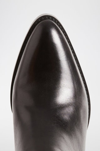 Bottines en cuir - Noir