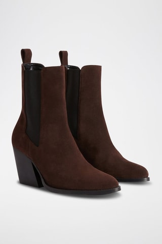Nubuck Chelsea Boots - Bruin