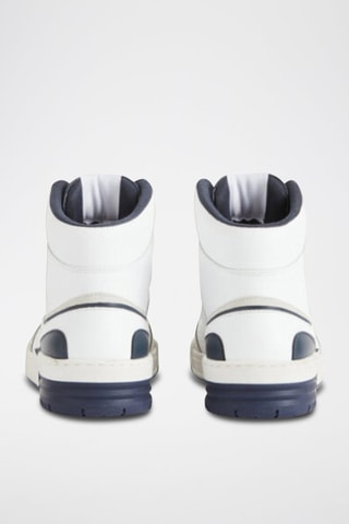 Baskets montantes en cuir - Blanc