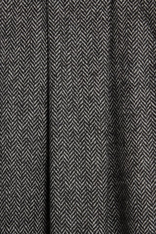 Pantalon en laine et alpaga taille haute - Gris chiné