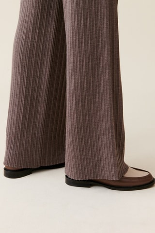 Wollen Broek Wide Legs - Taupe
