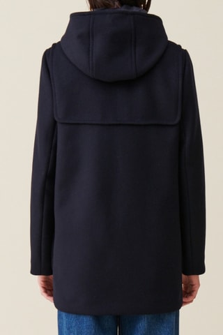 Wollen Dufflecoat - Marineblauw