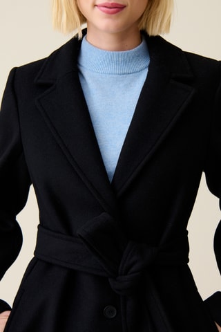Wollen Jas - Zwart