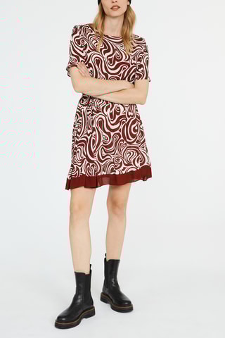 Robe patineuse tie and dye - Bordeaux