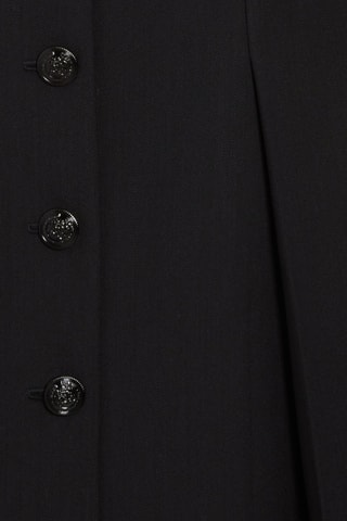 Robe-salopette en laine - Noir