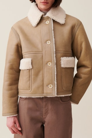 Schapenleren Jack - Beige