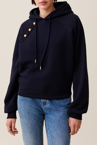 Sweater met Capuchon - Marineblauw