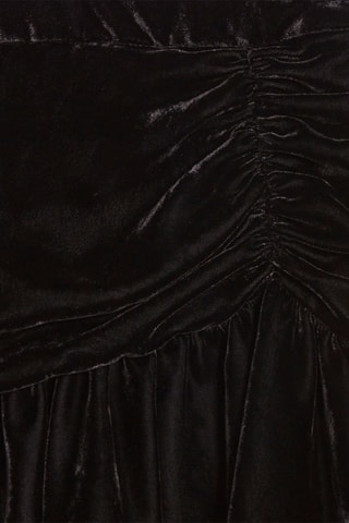 Velours Minirok - Zwart