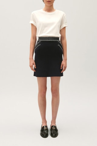 Rechte Rok - Marineblauw