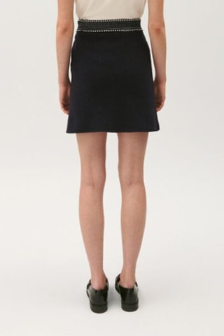 Rechte Rok - Marineblauw