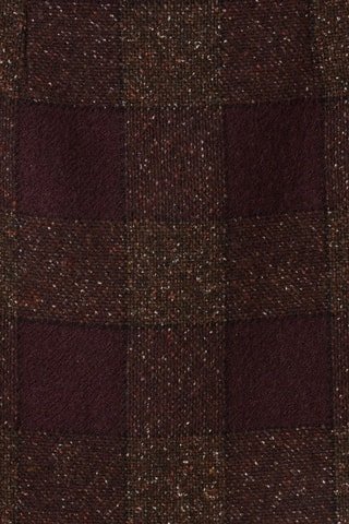 Wollen en Zijden Rechte Rok - Bruin