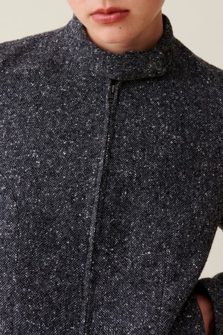 Wollen en Zijden Blazer - Donkergrijs