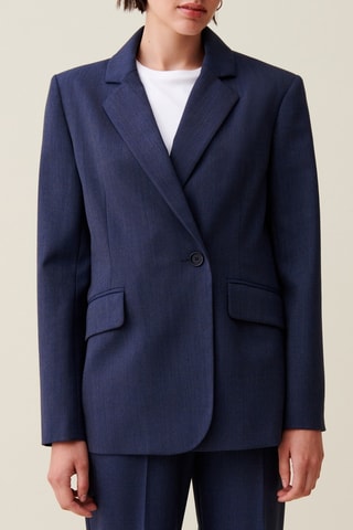 Wollen Blazer - Marineblauw