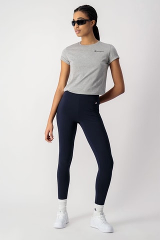 T-shirt - Gris clair chiné et bleu marine