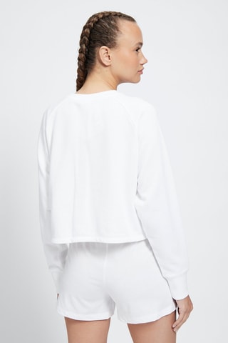 Sweat Color & Logo - Blanc