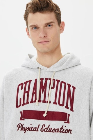 Sweat à capuche - Gris clair chiné