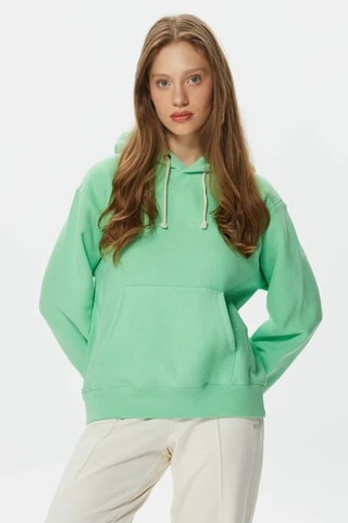 Sweat à capuche - Vert menthe