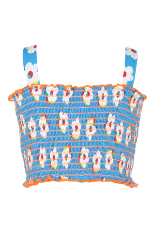 Débardeur - Ciel et blanc