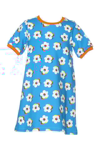 Robe t-shirt - Ciel et blanc