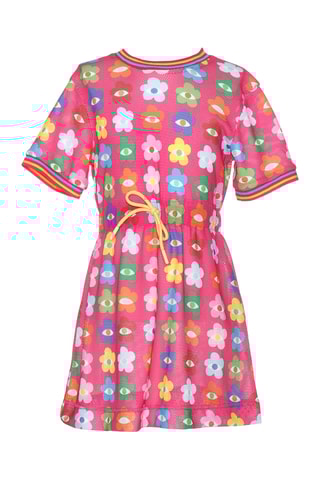 Robe - Fuchsia et jaune