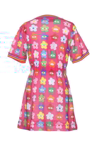 Robe - Fuchsia et jaune