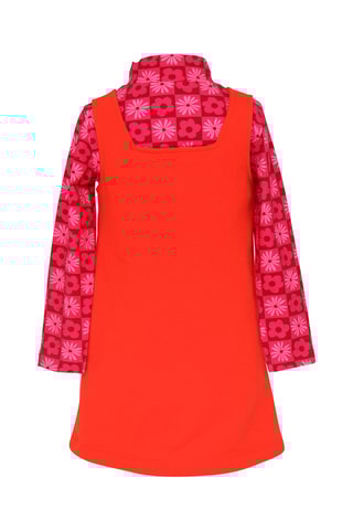 Robe trompe-l’oeil - Orange