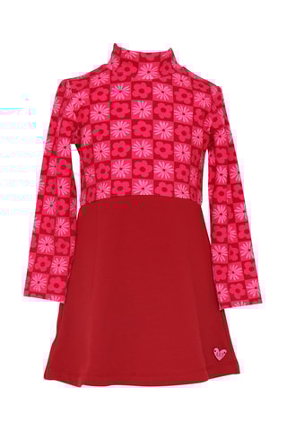 Robe trompe-l’oeil - Bordeaux