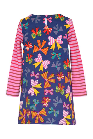 Robe - Bleu marine et rose