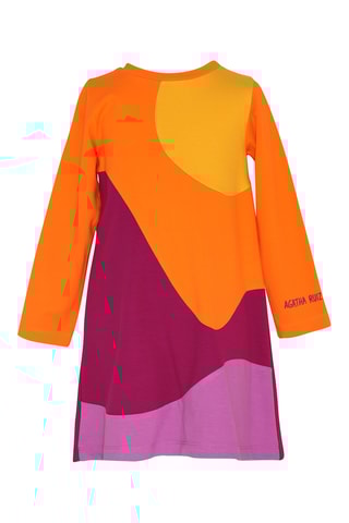 Robe t-shirt - Orange et violet