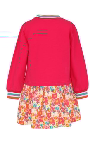 Robe trompe-l’œil - Rouge et jaune