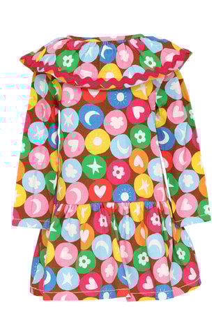 Robe - Marron et fuchsia