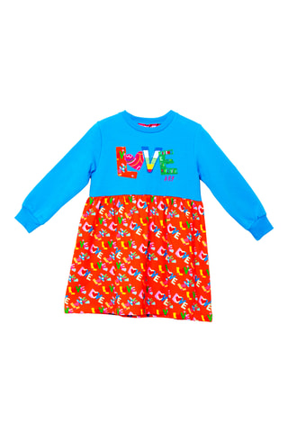 Robe - Turquoise et orange