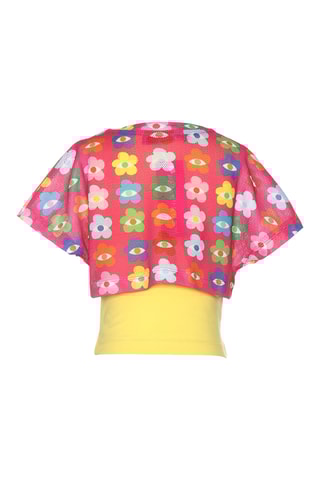 T-shirt - Rose et jaune