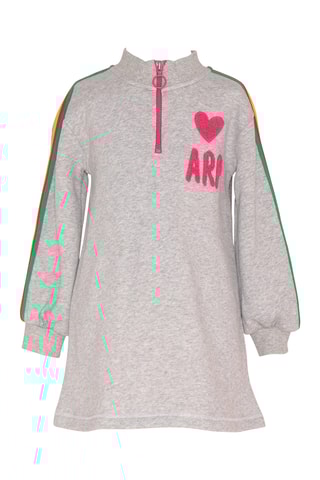 Robe sweat - Gris clair chiné