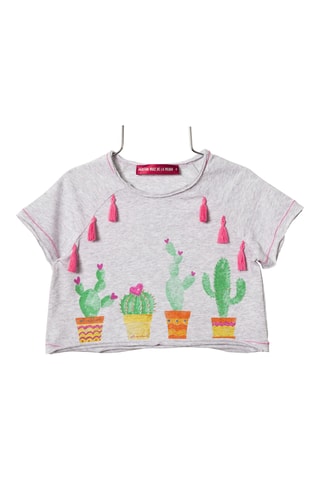 T-shirt - Gris clair chiné