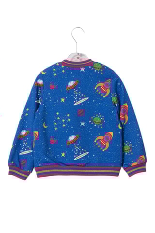 Bomber - Bleu et fuchsia