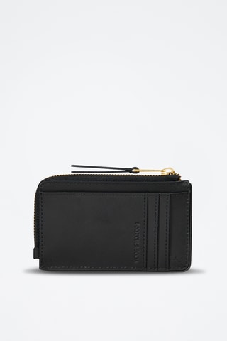 Porte-cartes en cuir - Noir