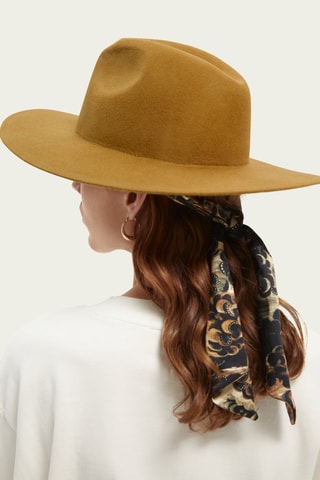 Chapeau fedora en laine - Beige