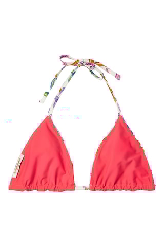 Haut de maillot réversible - Blanc et orange