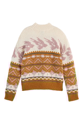 Pull en laine et mohair - Moutarde