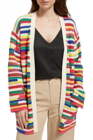 Gilet long - Rouge et vert