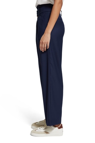 Pantalon taille haute - Bleu marine