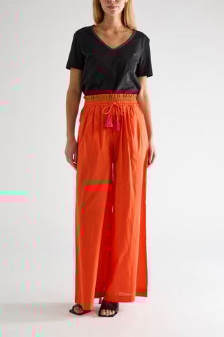 Pantalon taille haute - Orange