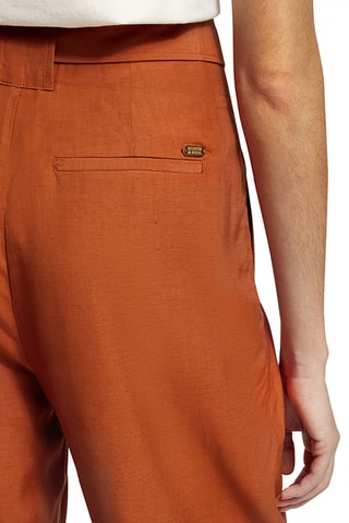 Pantalon taille haute - Rouge brique