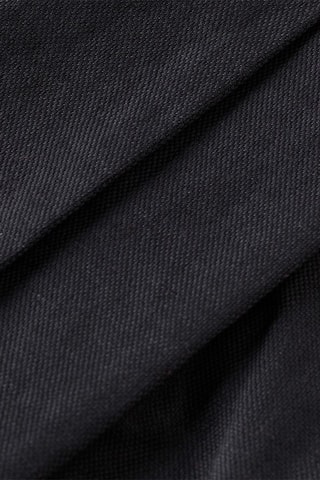 Chino droit en lin - Noir