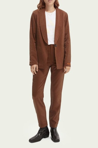 Pantalon slim - Marron