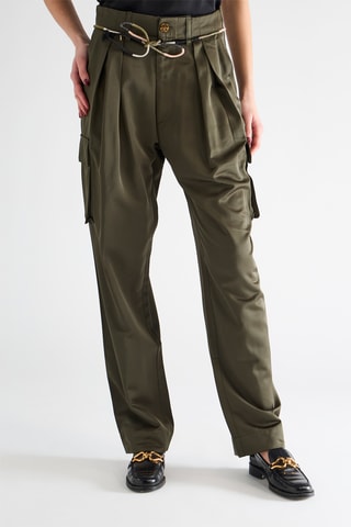 Pantalon cargo - Vert kaki